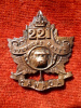 221st Bn (Winnipeg, Manitoba) Collar Badge